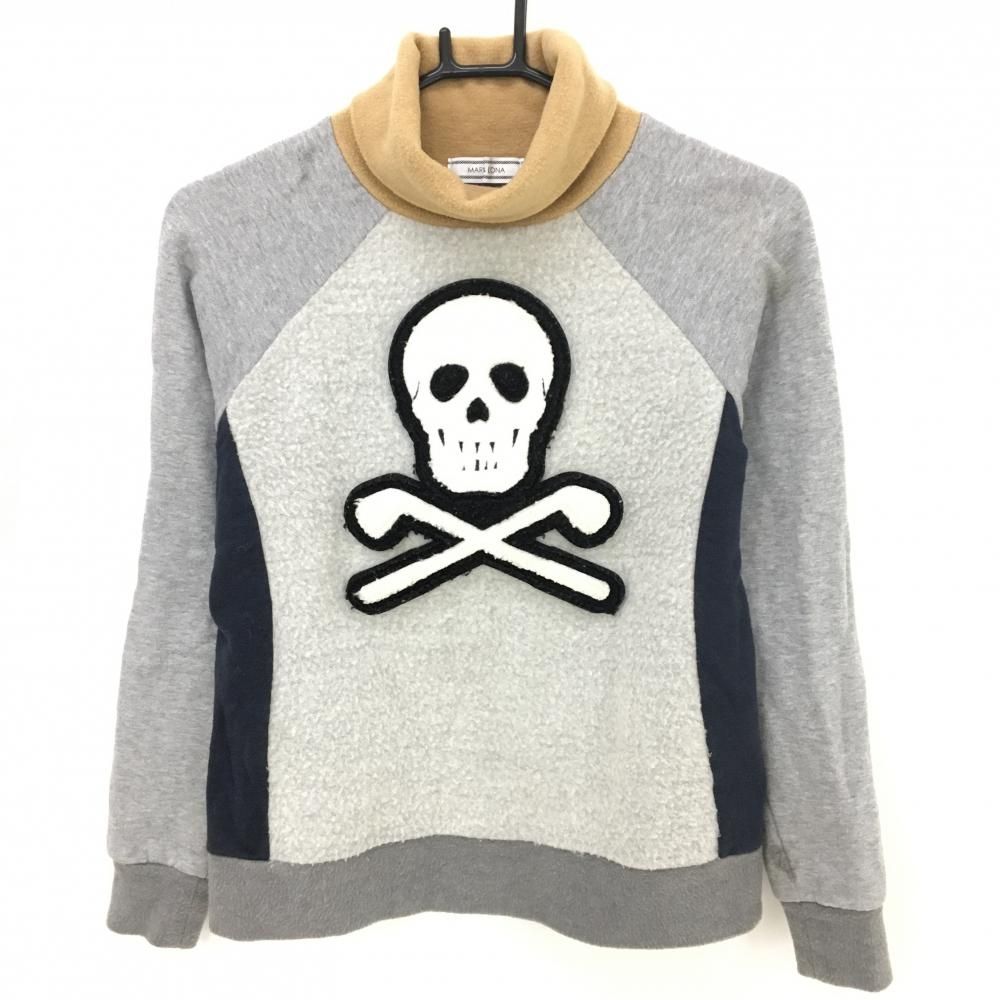 美品✨マークアンドロナ スカル プリント スウェット ゴルフウェア