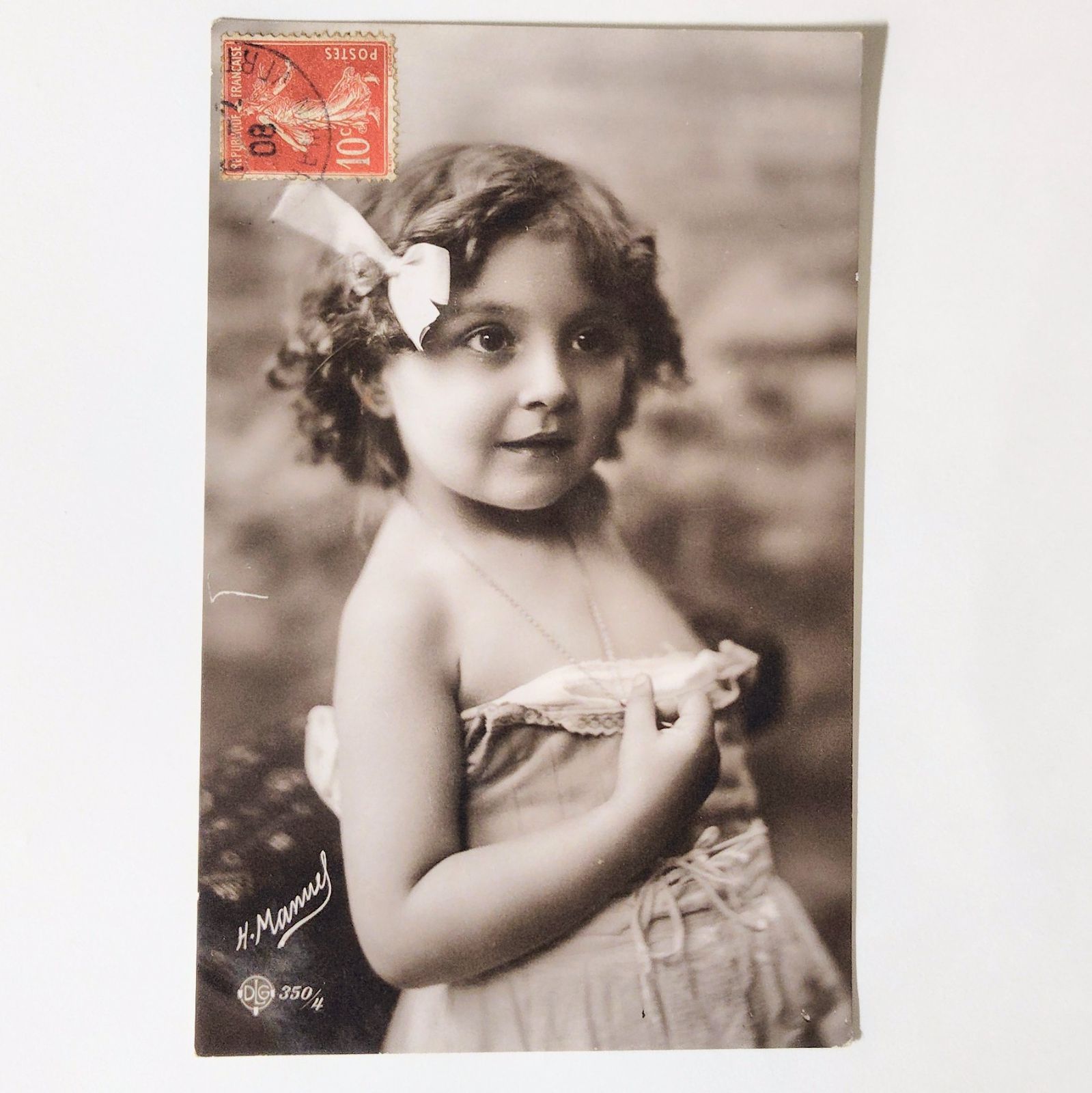 微笑みが形になる前 マヌエル フランス ヴィンテージ ポストカード