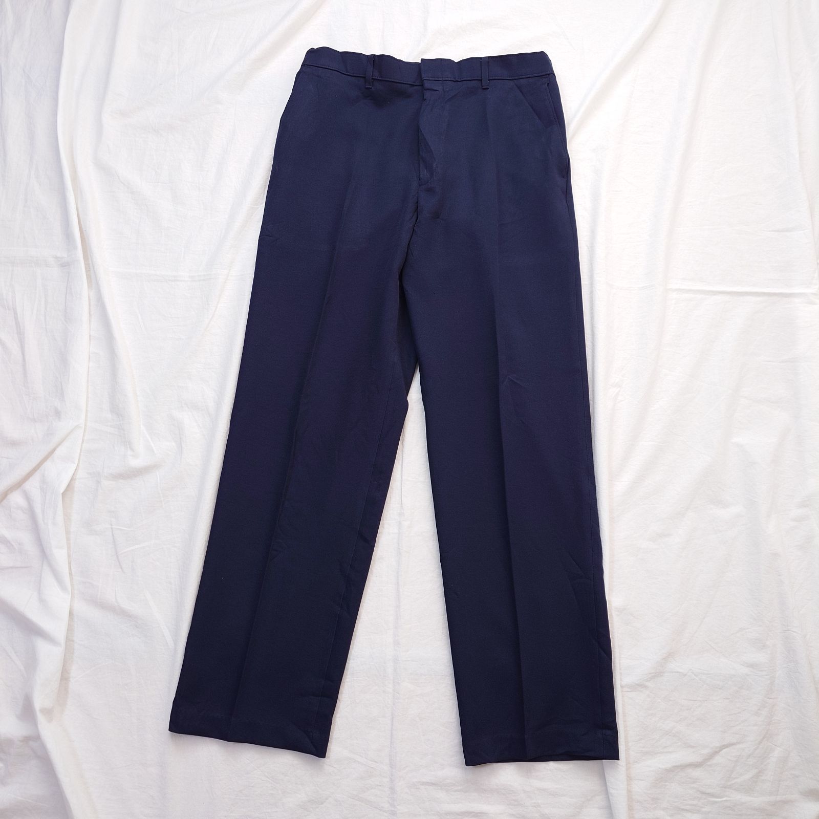 人気 リーバイス アクションスラックス W40 ネイビー センタープレス