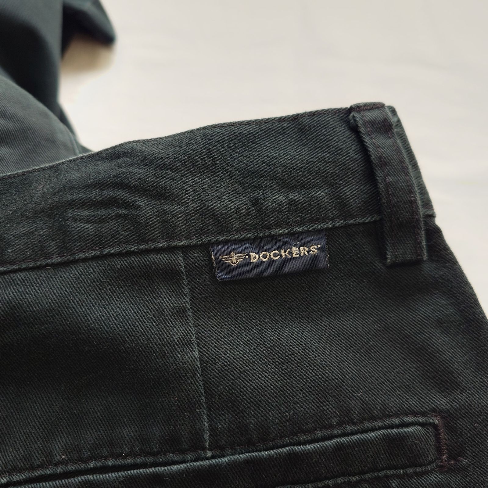 2002年製】DOCKERS ドッカーズ ツータック チノパン ブラックネイビー