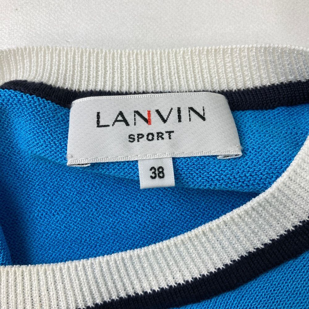 サイズ：38 LANVIN SPORT ランバン スポール ニット セーター ブルー系