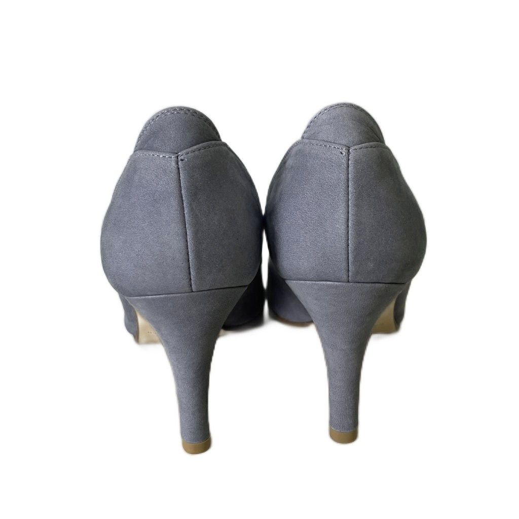 銀座かねまつ GINZA Kanematsu 晴雨兼用 パンプス ヒール 22.5 ブルー