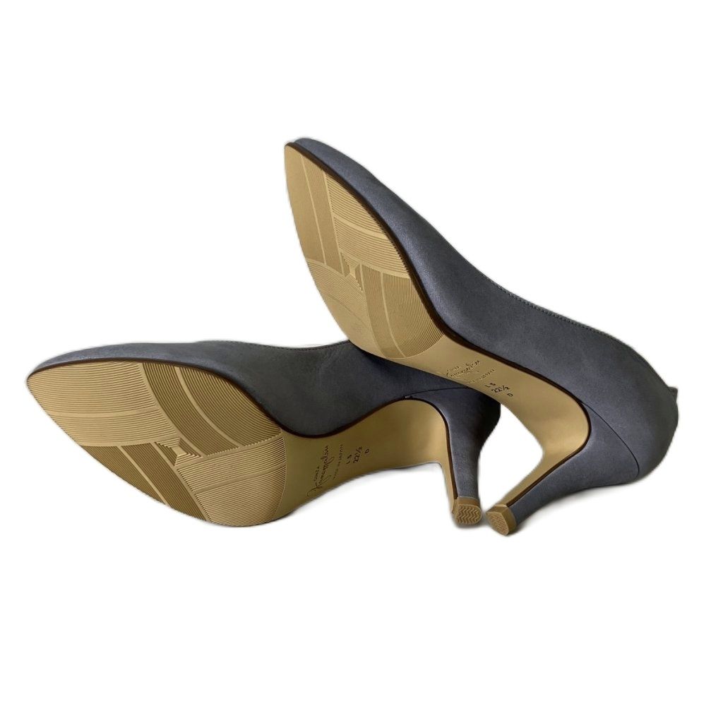 銀座かねまつ GINZA Kanematsu 晴雨兼用 パンプス ヒール 22.5 ブルー