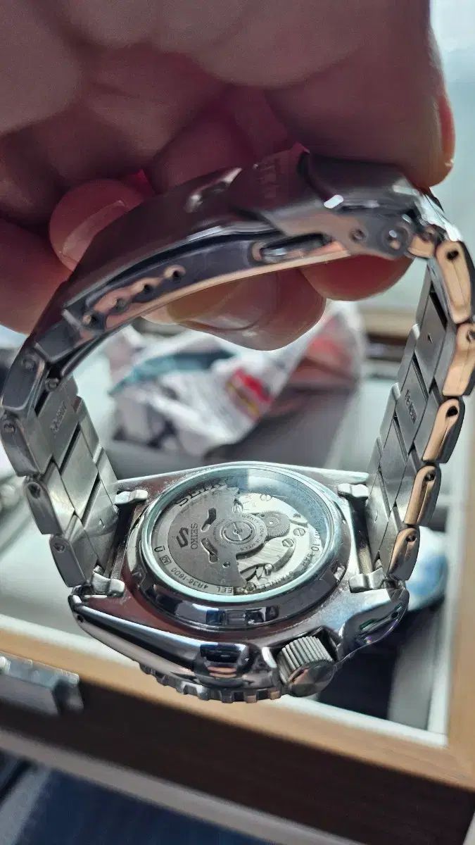  SEIKO ブランデニム版 SRPK97K1 デニム판 フール박 上下セット 自動巻き時計 腕時計(アナログ)