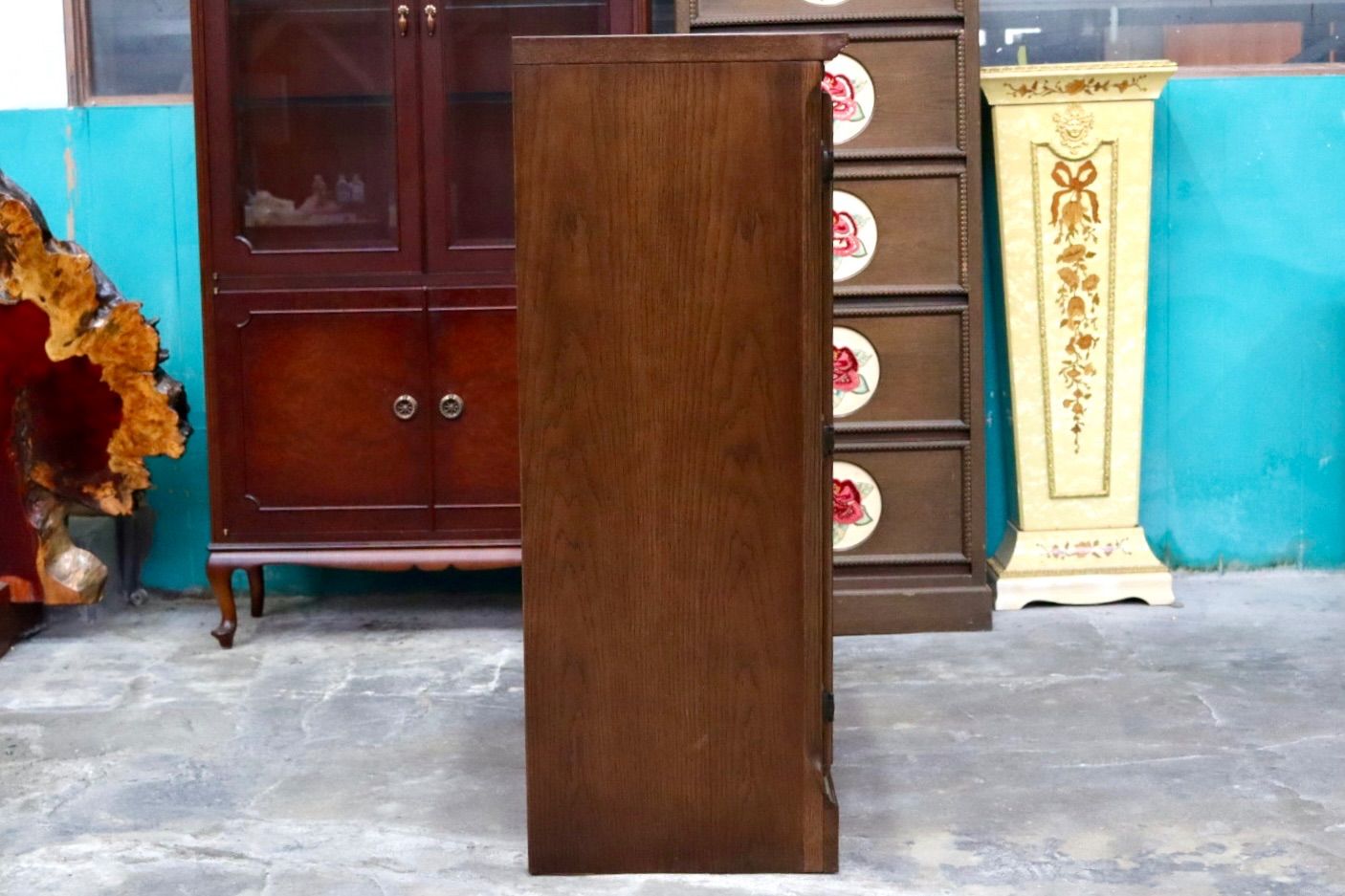 ジャンクKOSUGA コスガ アンティーク　リビングボード キャビネット ウッド ジャンクKOSUGA コスガ アンティークリビングボード キャビネット ウッド