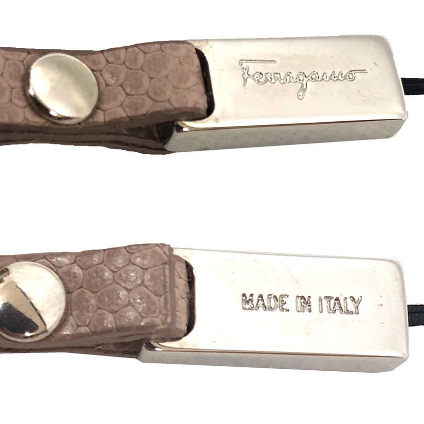 Ferragamo ガンチーニ ストラップ aq12441 Salvatore Ferragamo フェラガモ ガンチーニ ストラップ シルバー