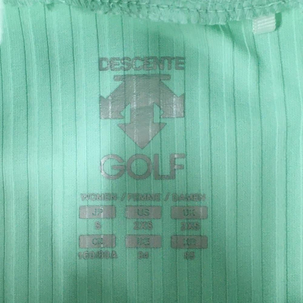 超美品】デサントゴルフ 長袖ハイネックシャツ ミントグリーン 韓国