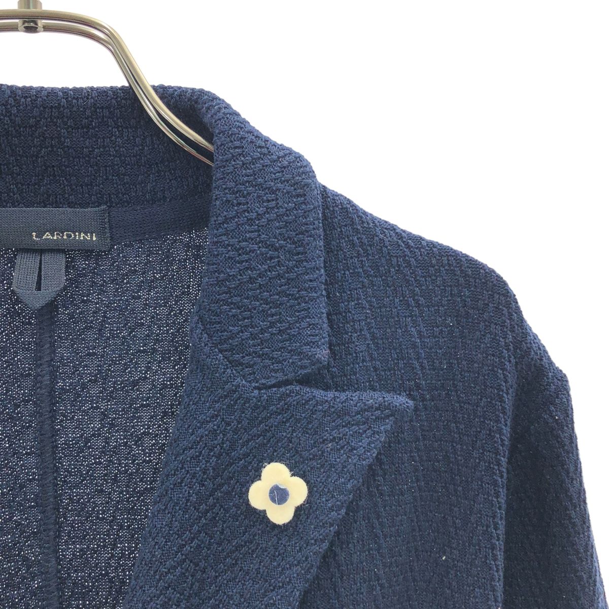 LARDINI / ラルディーニ | コットン ブートニエール ニット ダブル