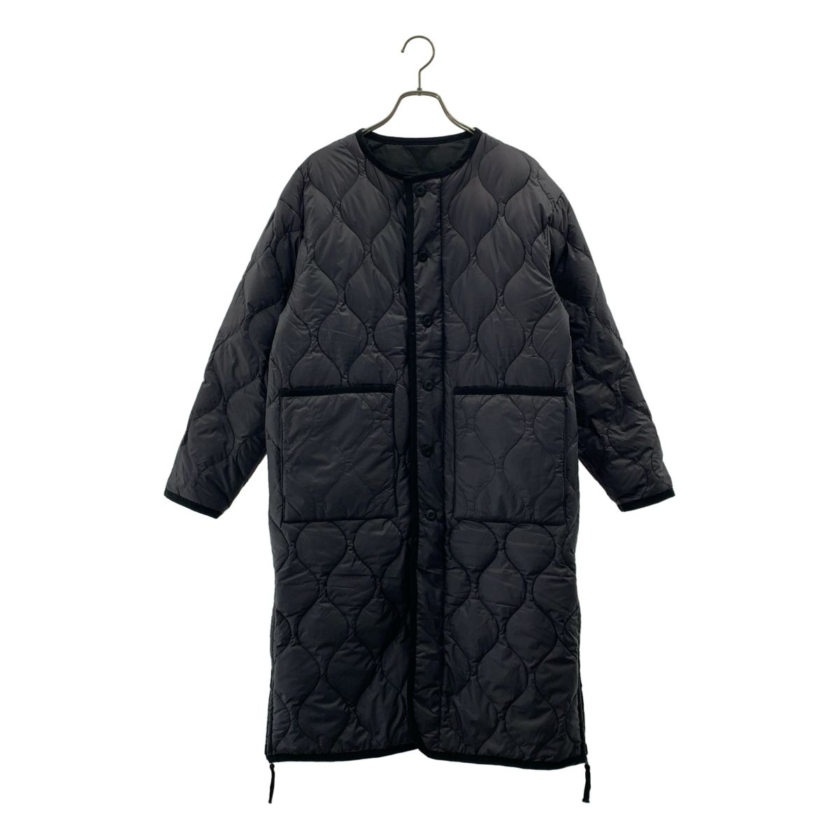 TAION×anuansノーカラーキルティングショートダウン 美品:TAION 
