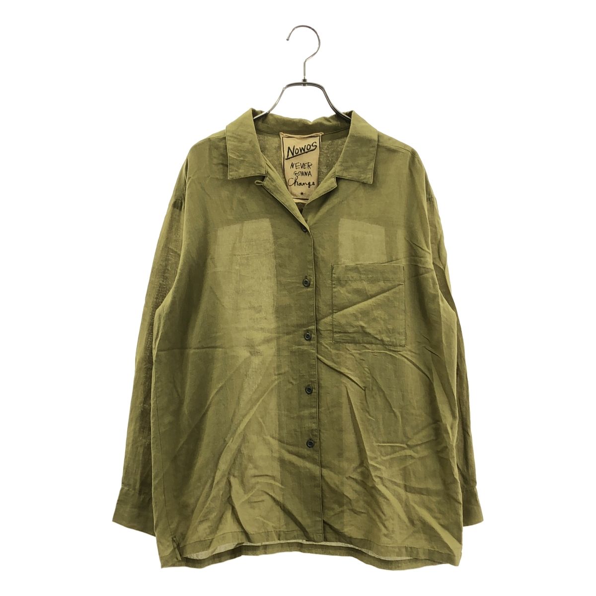 美品】 NOWOS / ノーウォス | 2021SS | Cotton shirt / コットン