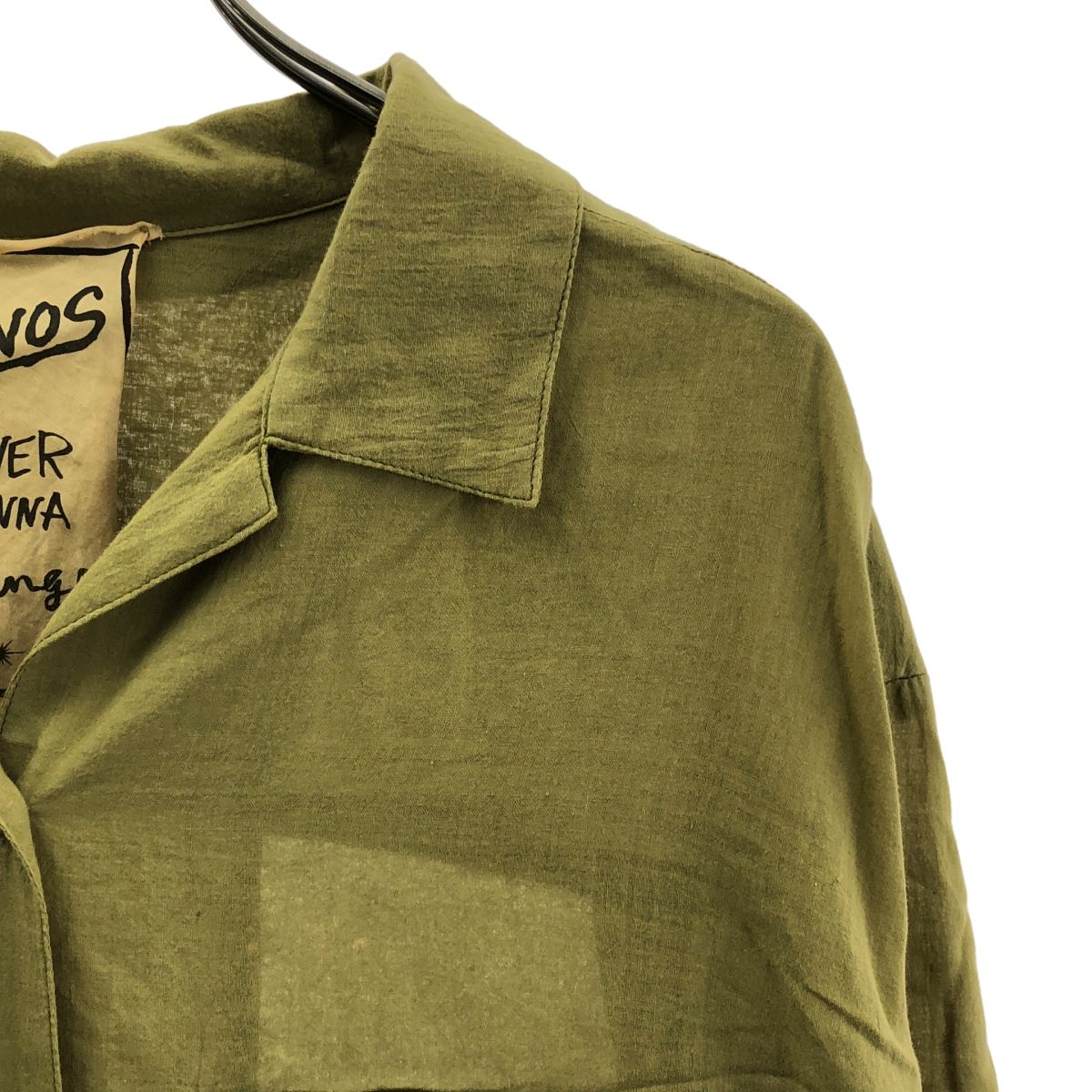 NOWOS / ノーウォス | レースアップブラウス | カーキ | レディース Lace-up blouse-レースアップブラウス-nowos（ノーウォス）通販| st