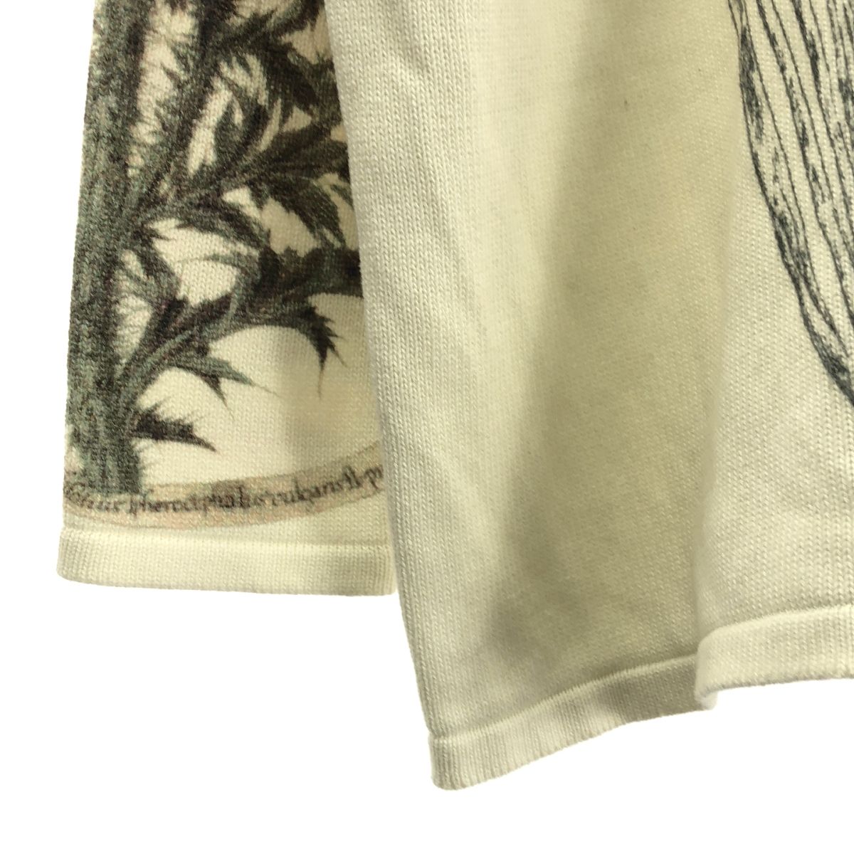 【美品】  AMERI / アメリ | VINTAGE ILLUSTRATION PRINT KNIT TOP ヴィンテージ イラストプリント ニット | F | ホワイト | レディース 美品】 AMERI / アメリ | VINTAGE ILLUSTRATION PRINT KNIT TOP