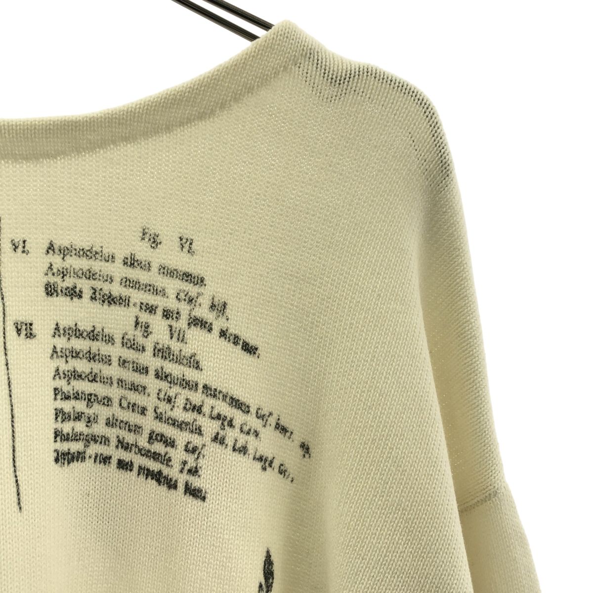 【美品】  AMERI / アメリ | VINTAGE ILLUSTRATION PRINT KNIT TOP ヴィンテージ イラストプリント ニット | F | ホワイト | レディース 美品】 AMERI / アメリ | VINTAGE ILLUSTRATION PRINT KNIT TOP