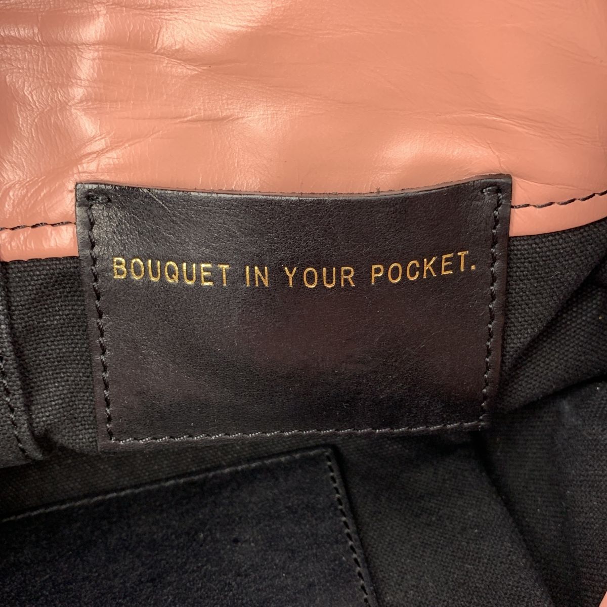 美品】 ebagos / エバゴス | ガレット レザー ラウンド型 ハンドバッグ  