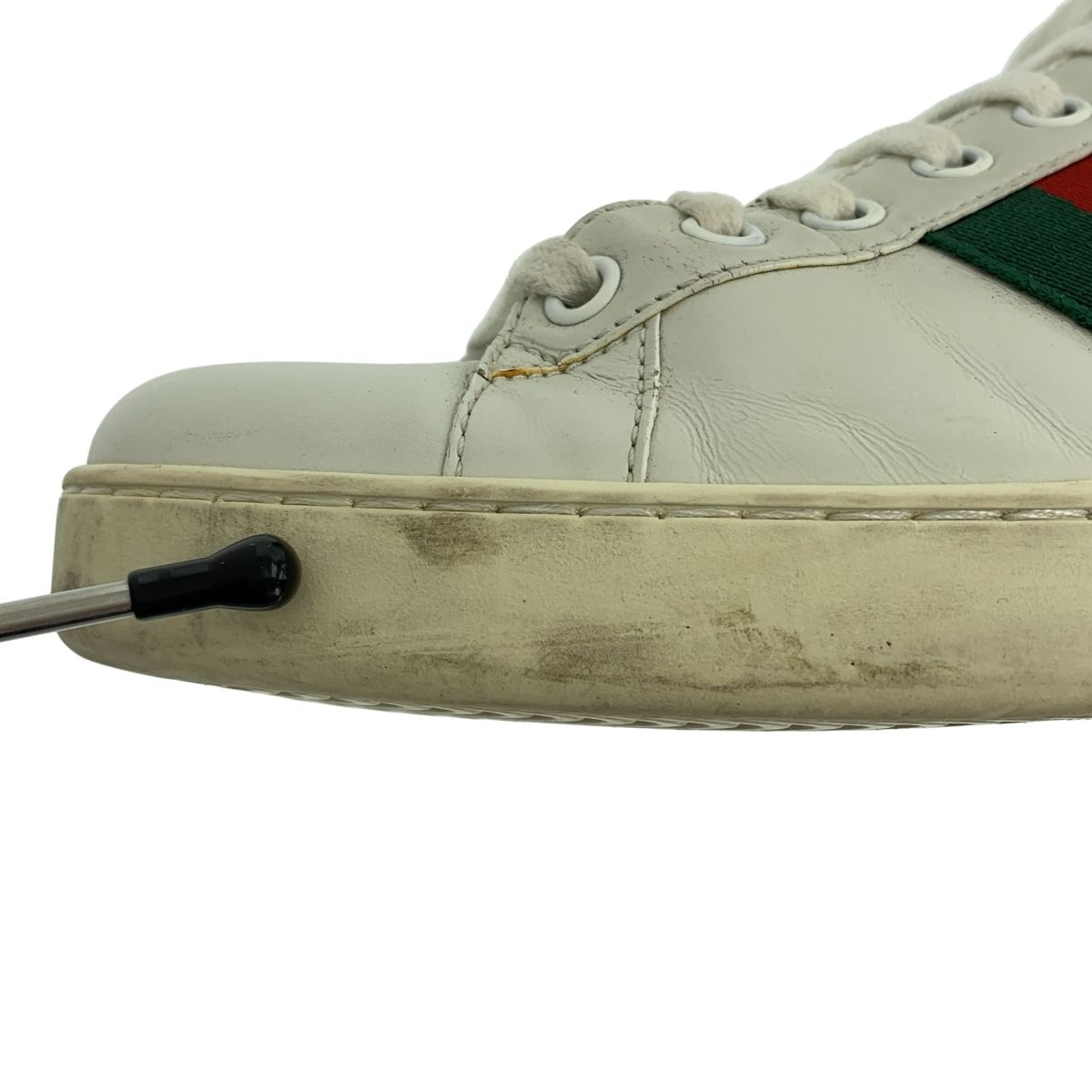 GUCCI / グッチ | ACE / エース シェリーライン レザー スニーカー 