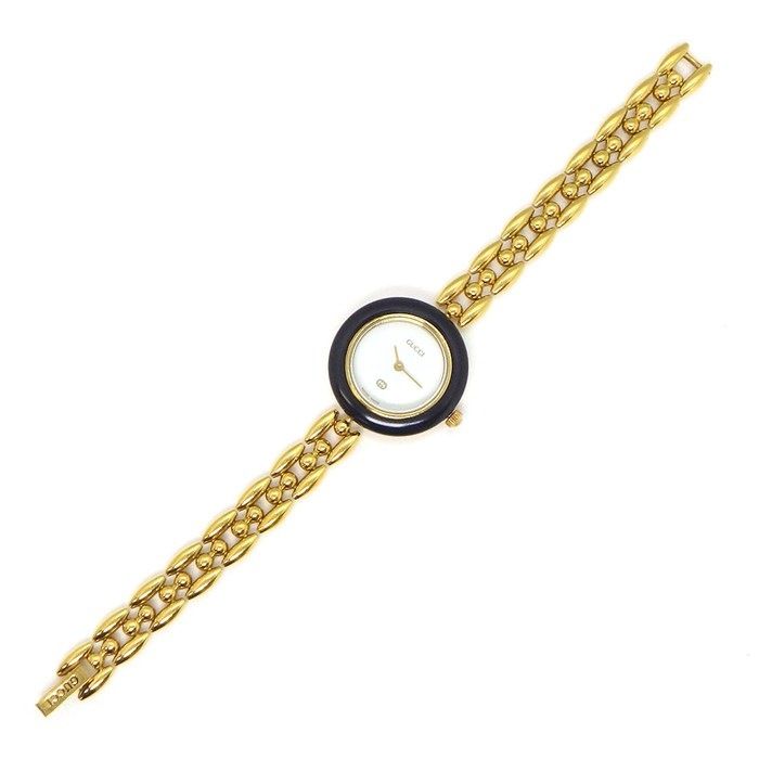 グッチ GUCCI 腕時計 チェンジベゼル 1100-L マルチカラーベゼル 全6色付属 ホワイト文字盤 GP クオーツアナログ 【中古】 グッチ GUCCI 腕時計 チェンジベゼル 1100-L マルチカラーベゼル 全6色