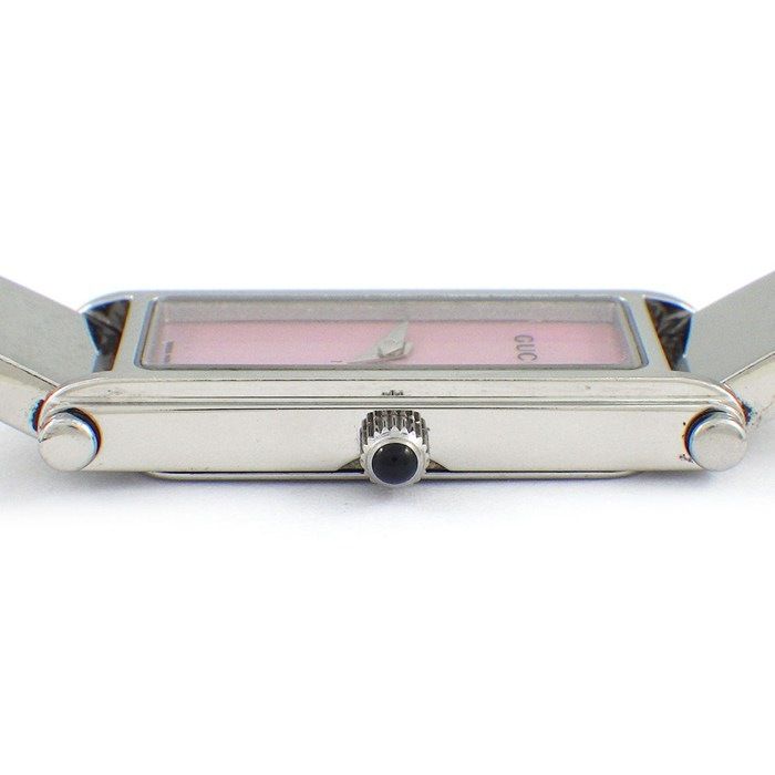 グッチ GUCCI 腕時計 バングルウォッチ 1500L レクタンギュラー ピンク