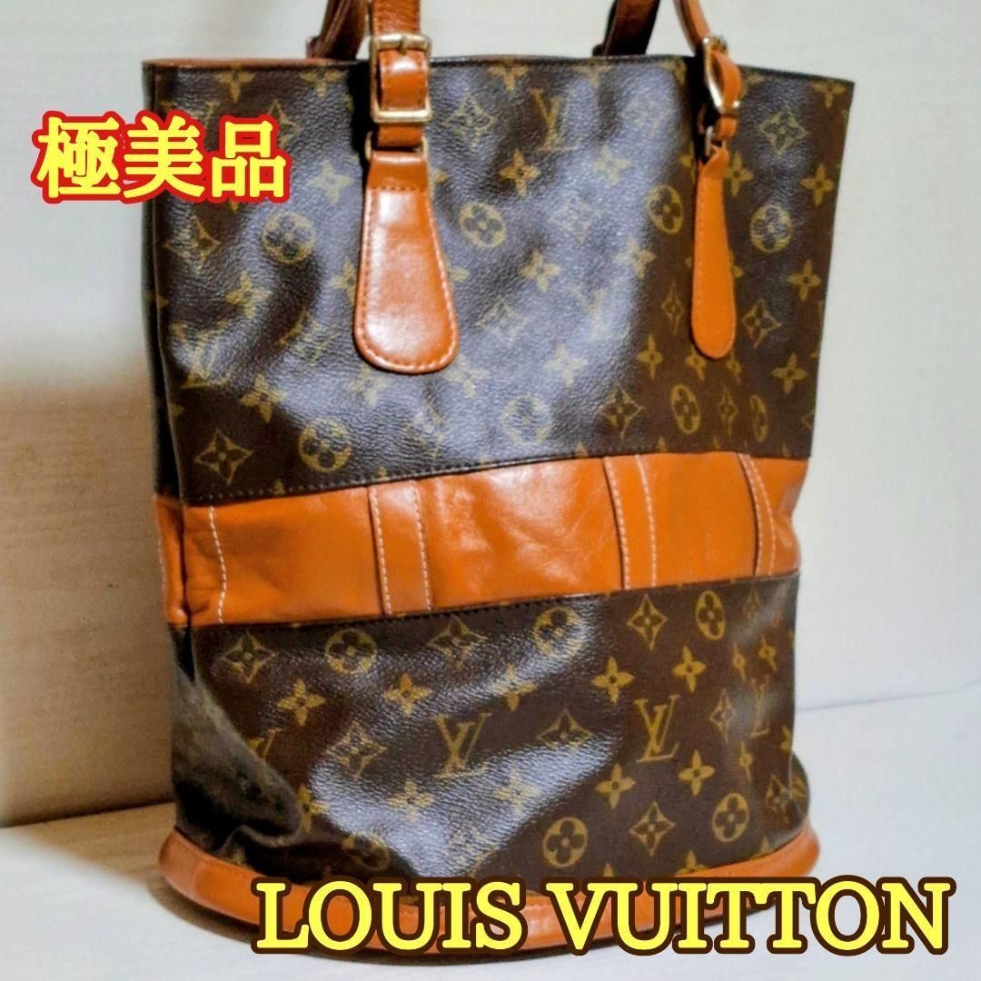 ⛄極美品⛄USA限定 ルイヴィトンモノグラム バケットGM トートバック
