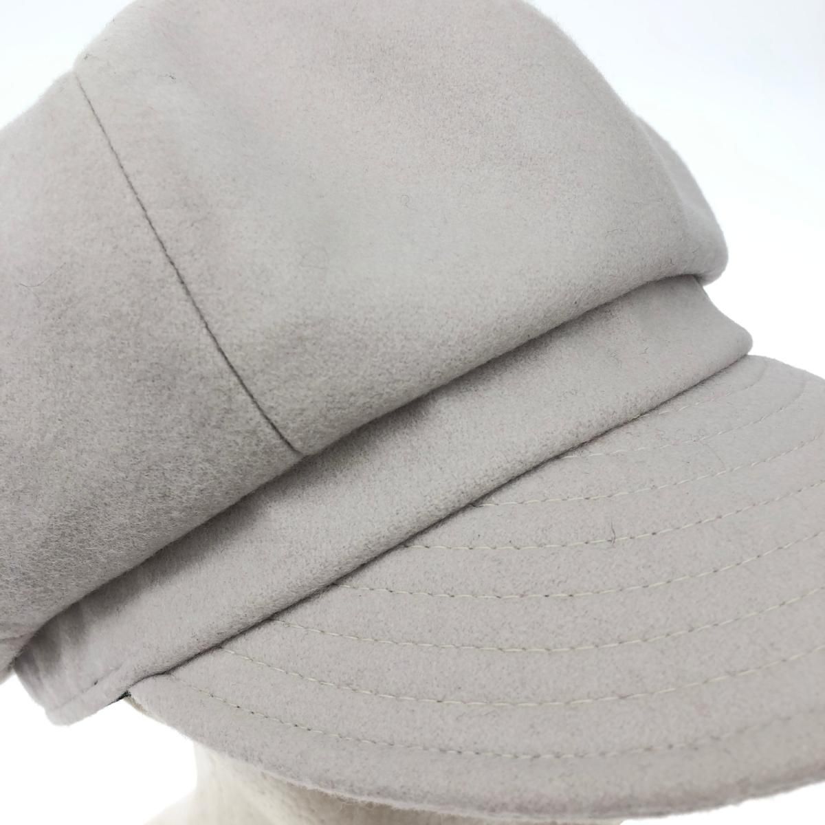 Chapeau d' O シャポードオー キャスケット 57.5cm ウール グレー