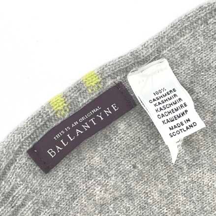 BALLANTYNE バランタイン ストール マフラー カシミヤ100％ グレー