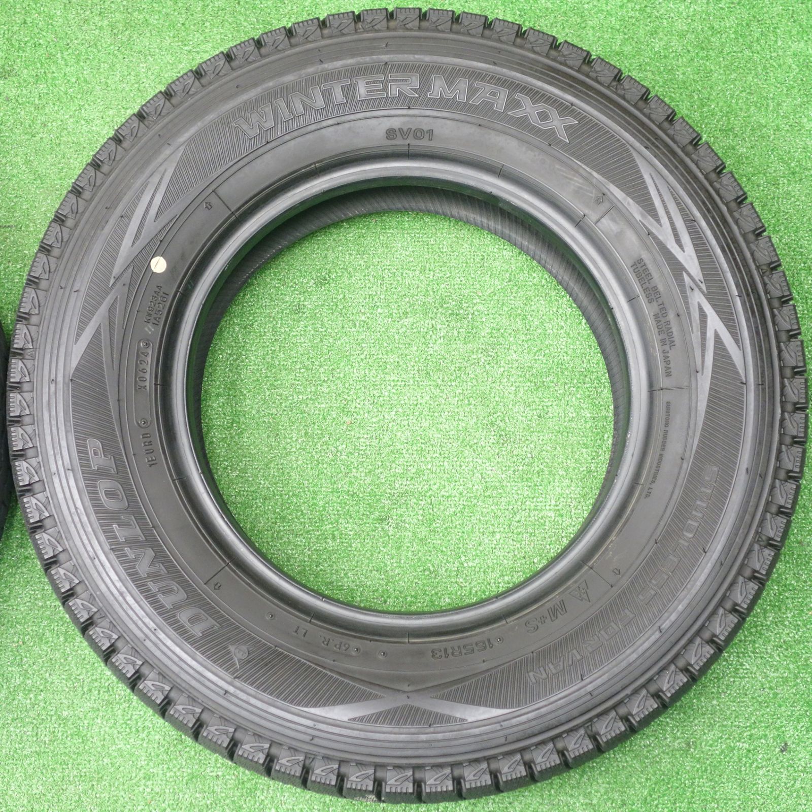 超バリ溝！24年！ほぼ10分☆スタッドレス 165R13 6PR ダンロップ 
