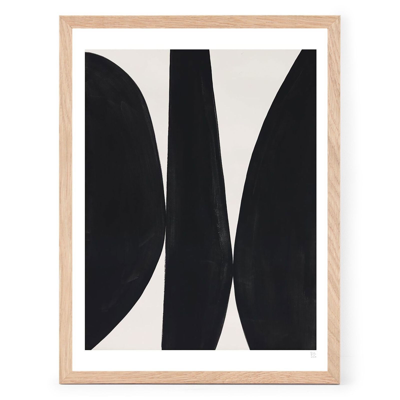 Poster & Frame アートポスター 30×40cm Black Composition 北欧