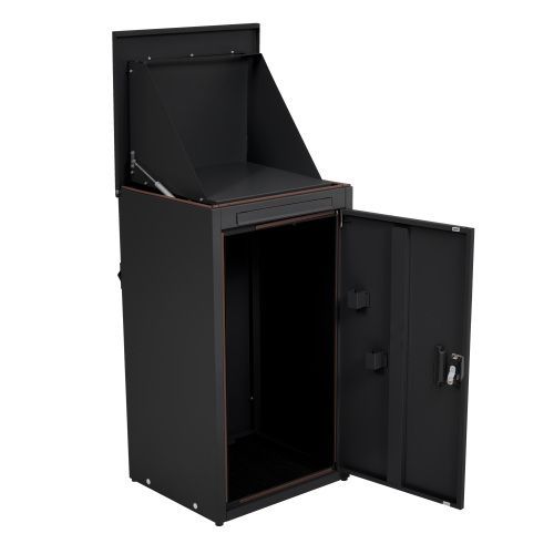 宅配ボックス 据置型 大容量 ポスト一体型 投函口3つ 複数投函 屋外