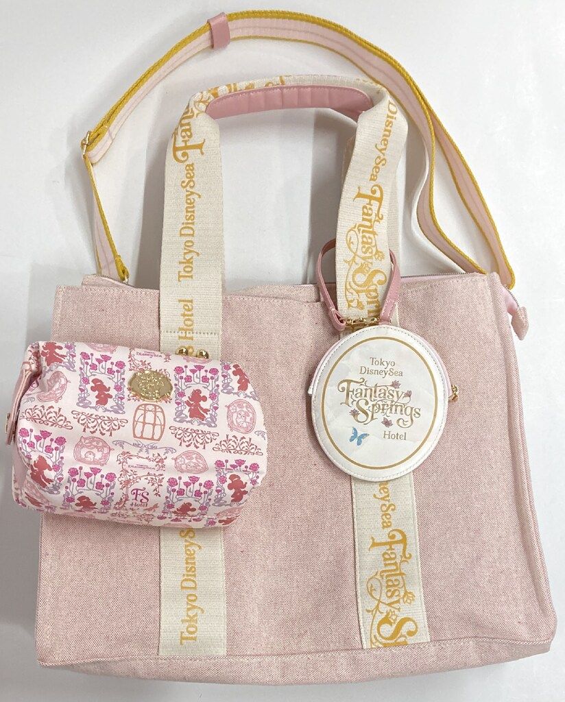 東京ディズニーリゾート トートバッグ ポーチ-コインケースセット ディズニーホテル エクスクルーシブ ファンタジースプリングスホテル