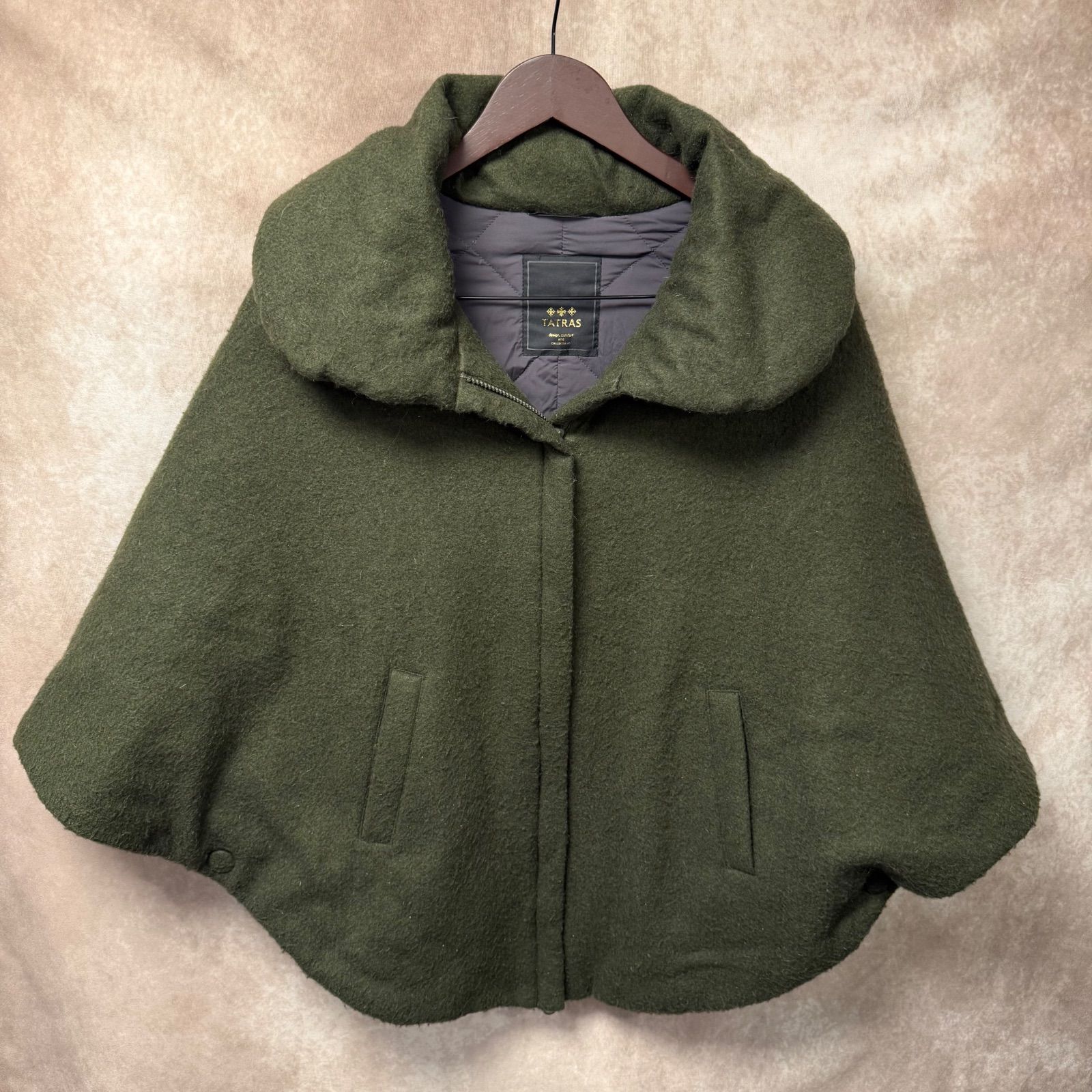 TATRAS タトラス ポンチョ 02(M相当) ダウン95% フード付 ウール混