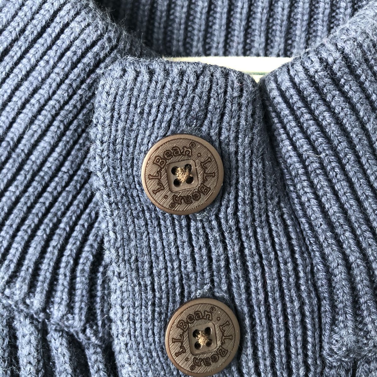 古着 90~00年代 エルエルビーン L.L.Bean リブ編み コットンニット 