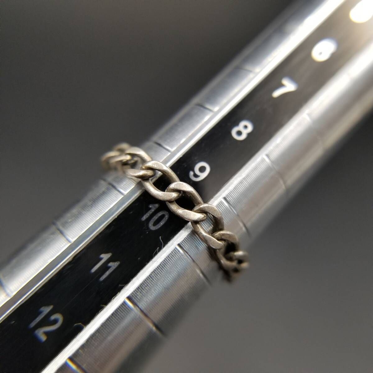 ID タグ 長方形プレート 925 シルバー ヴィンテージ リング 銀 指輪