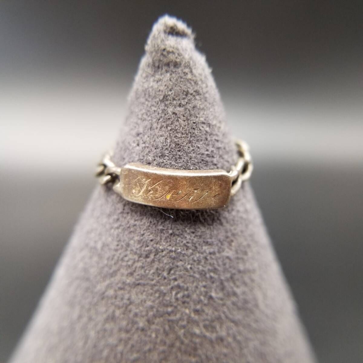 英国 シルバー リング 14.5号 925 ロンドン 1958年 英国 シルバー リング 14.5号 925 ロンドン 1958年