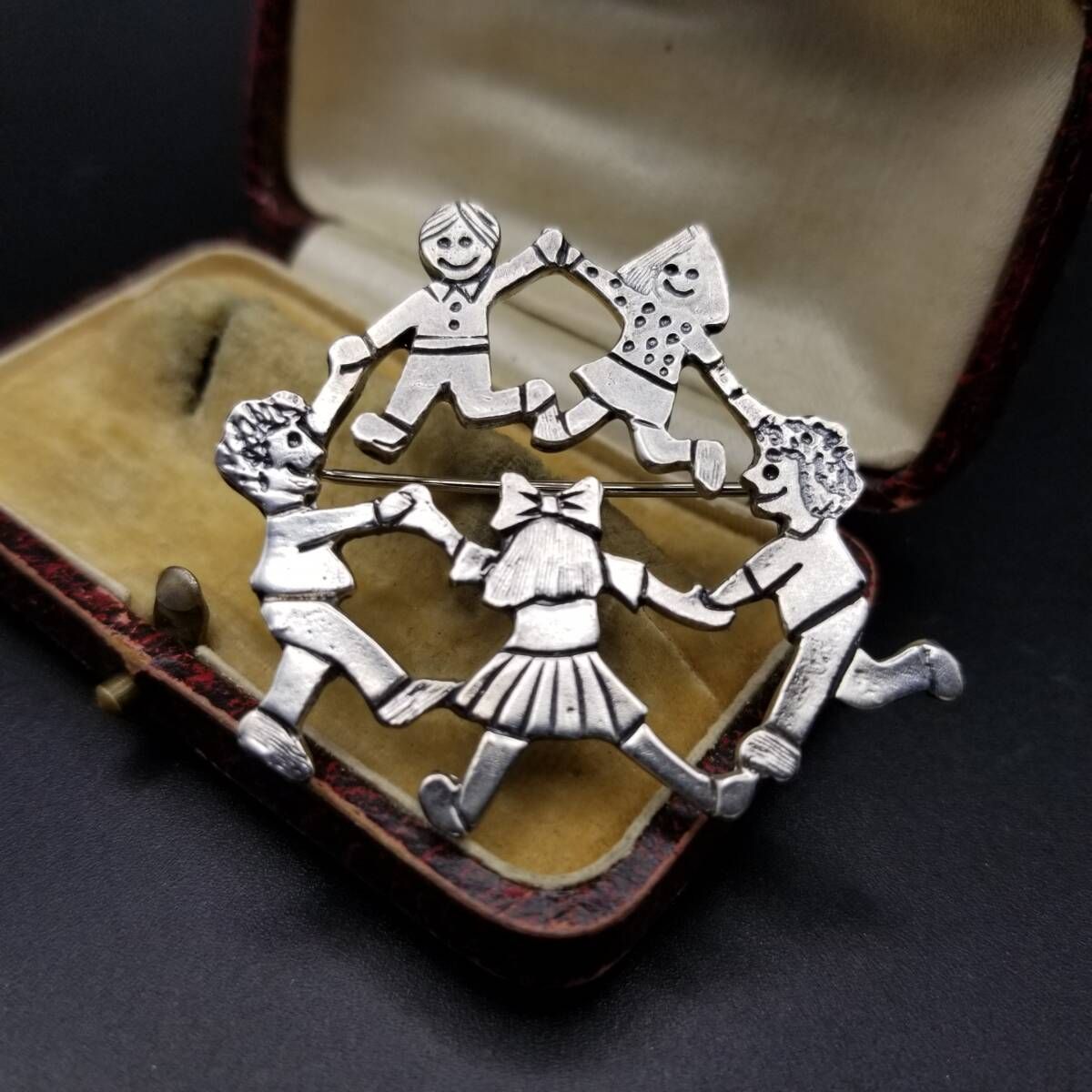 値下げ！ヴィンテージ メキシコ925 銀製 シルバーブローチ 闘牛士 繊細