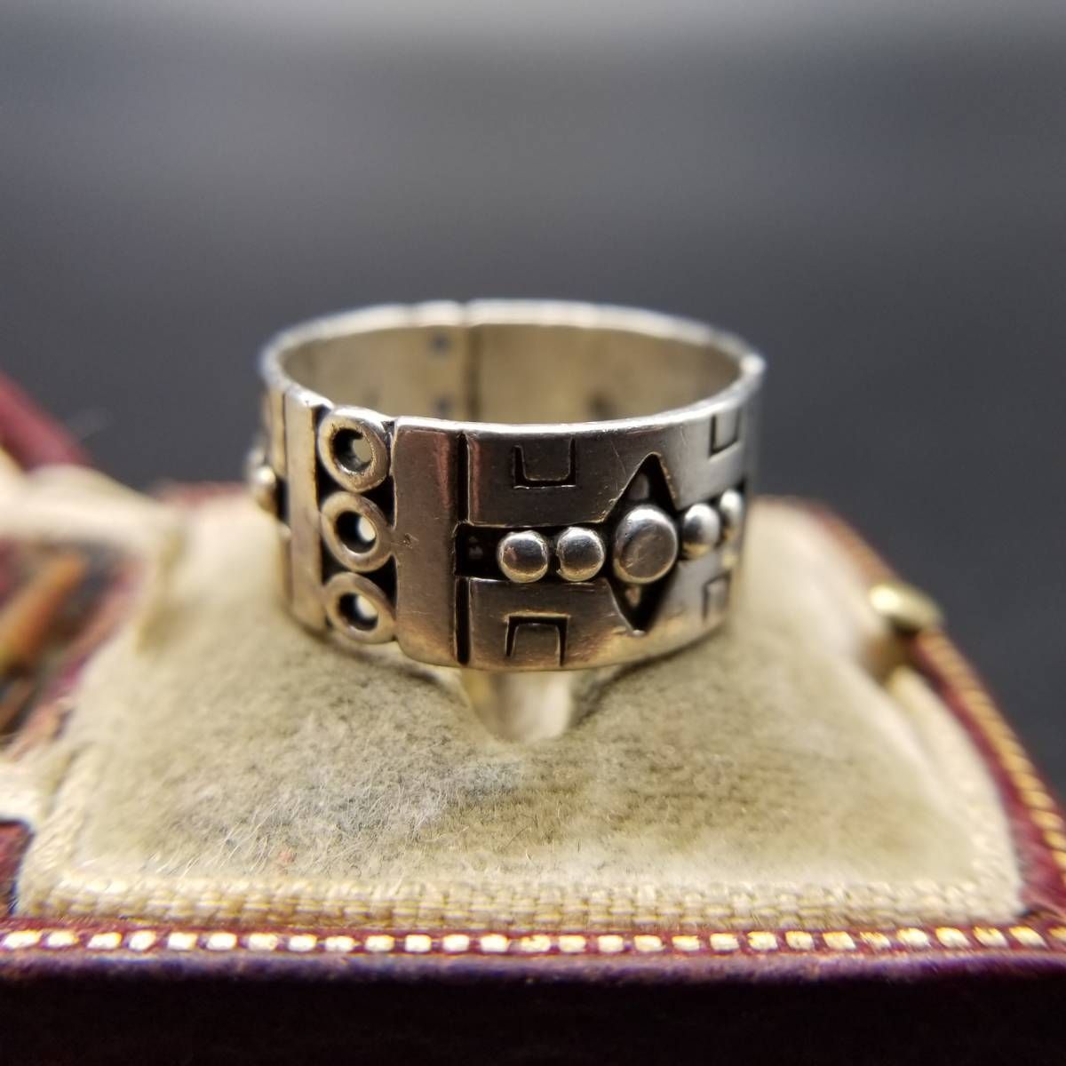 1960-70年頃 メキシコ 925 シルバー トライバル柄 レトロ ヴィンテージ