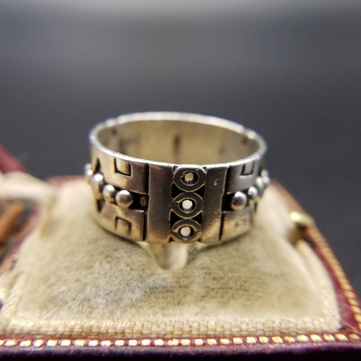 希少　激渋　ヴィンテージ　メキシコ　シルバー925 リング　アンティーク メキシコ製 MEXICO ヴィンテージ リング シルバー925 指輪 27号 | unune