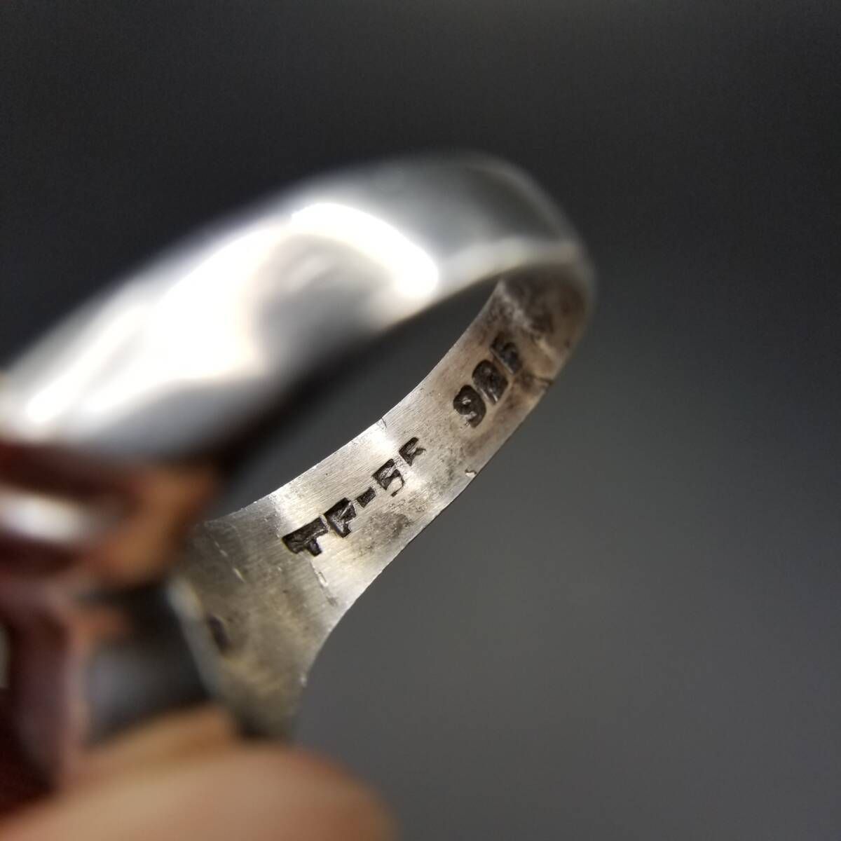 メキシコ 925 シルバー グリーンクラッシュ インレイ ヴィンテージ