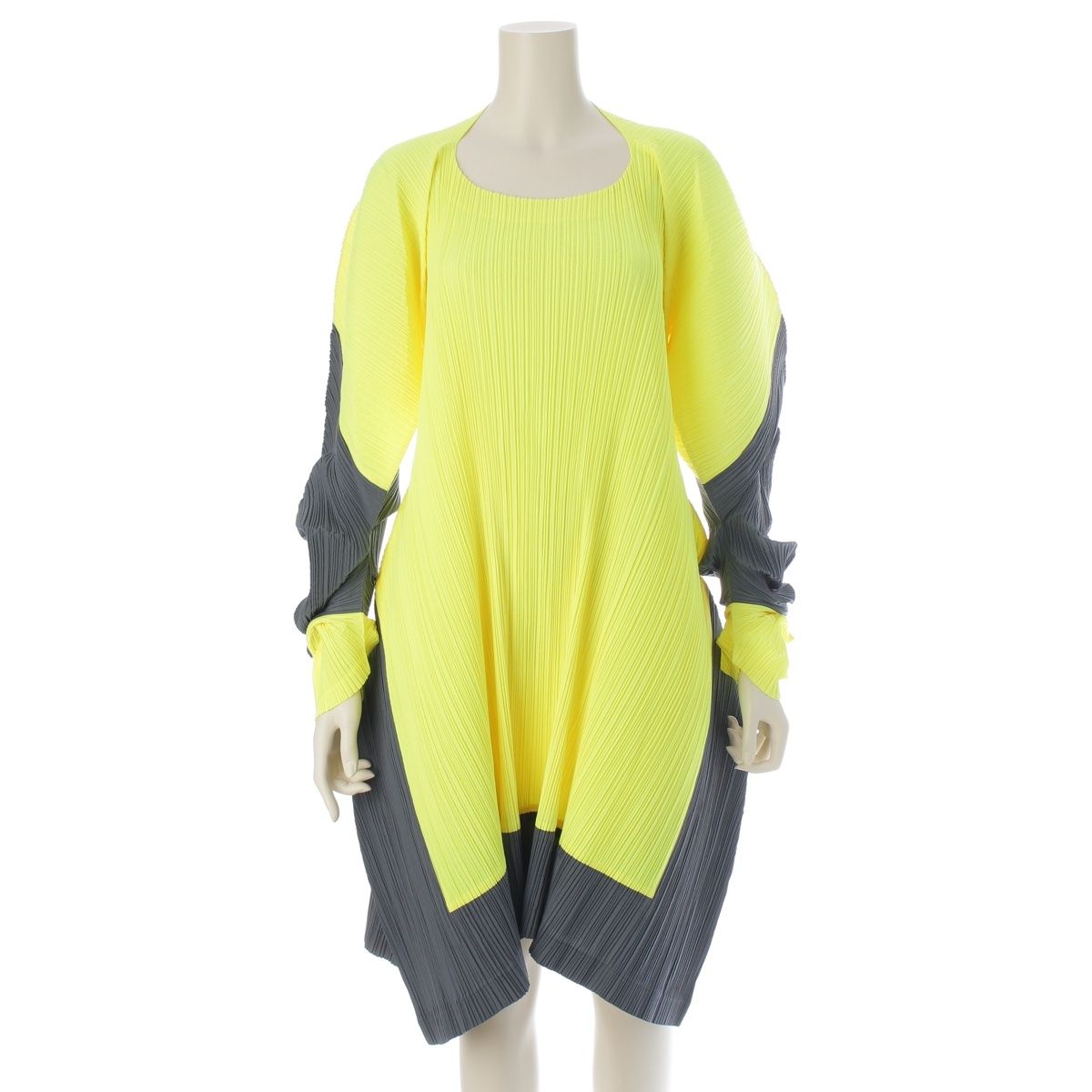 イッセイミヤケ 90s 91SS 変形 CURVED PLEATES カーブ プリーツ