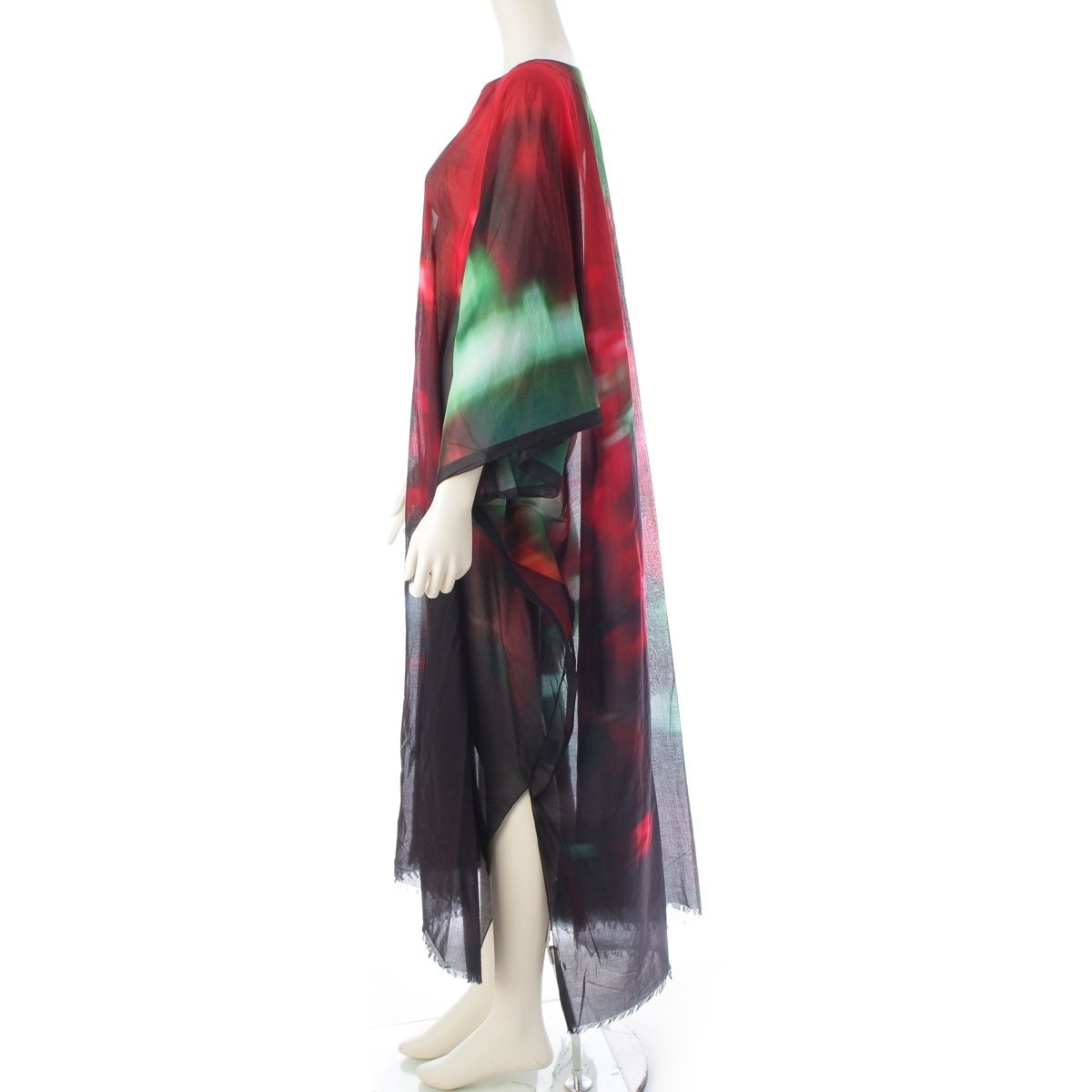 ドリスヴァンノッテン コットン カフタン ワンピース ドレス レッド  