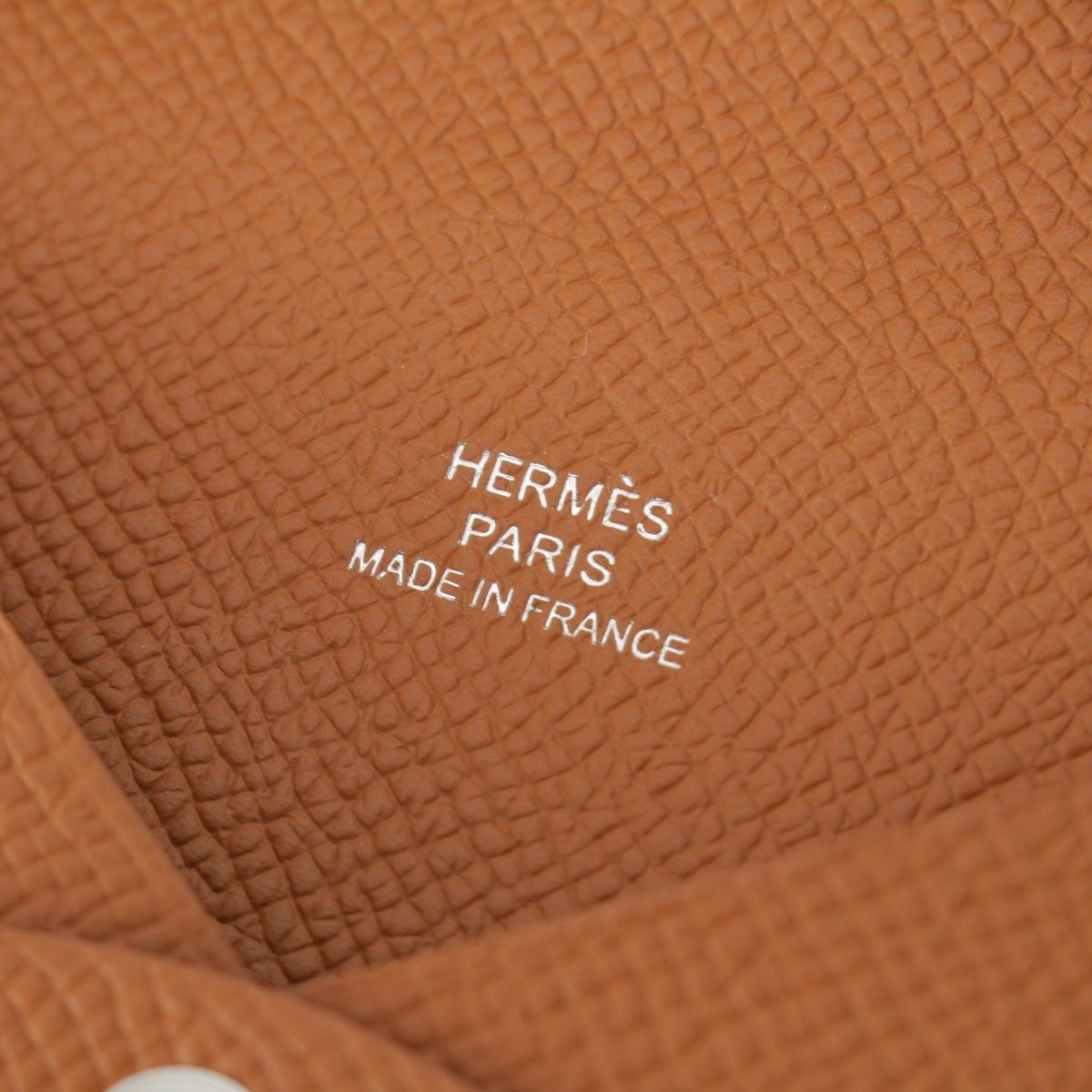 エルメス カルヴィ デュオ エプソン B刻印 カードケース ゴールド