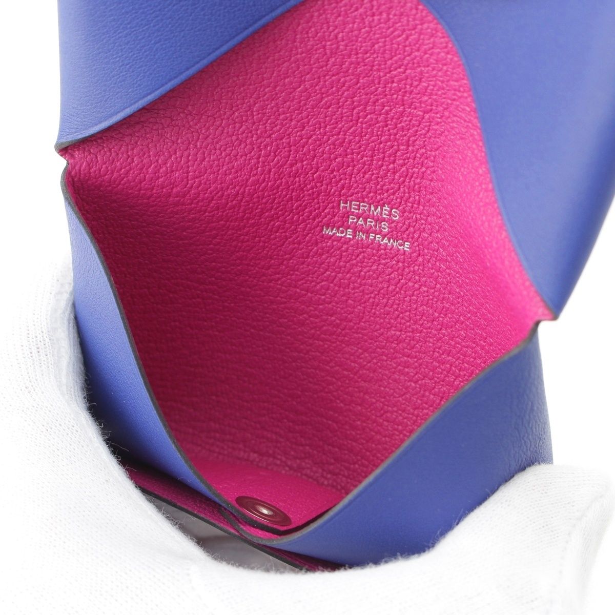 エルメス カルヴィ ヴェルソ スイフト シェーブル カードケース B刻印