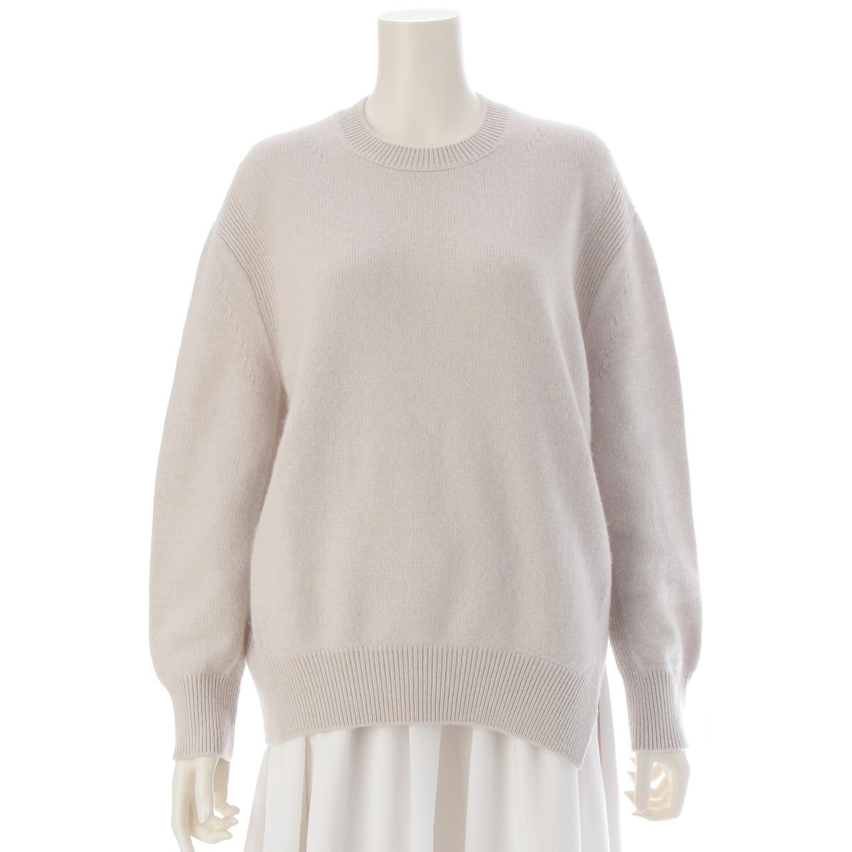 ドゥロワー 23AW カシミヤ 7G 天竺編み オーバーサイズ アシンメトリー