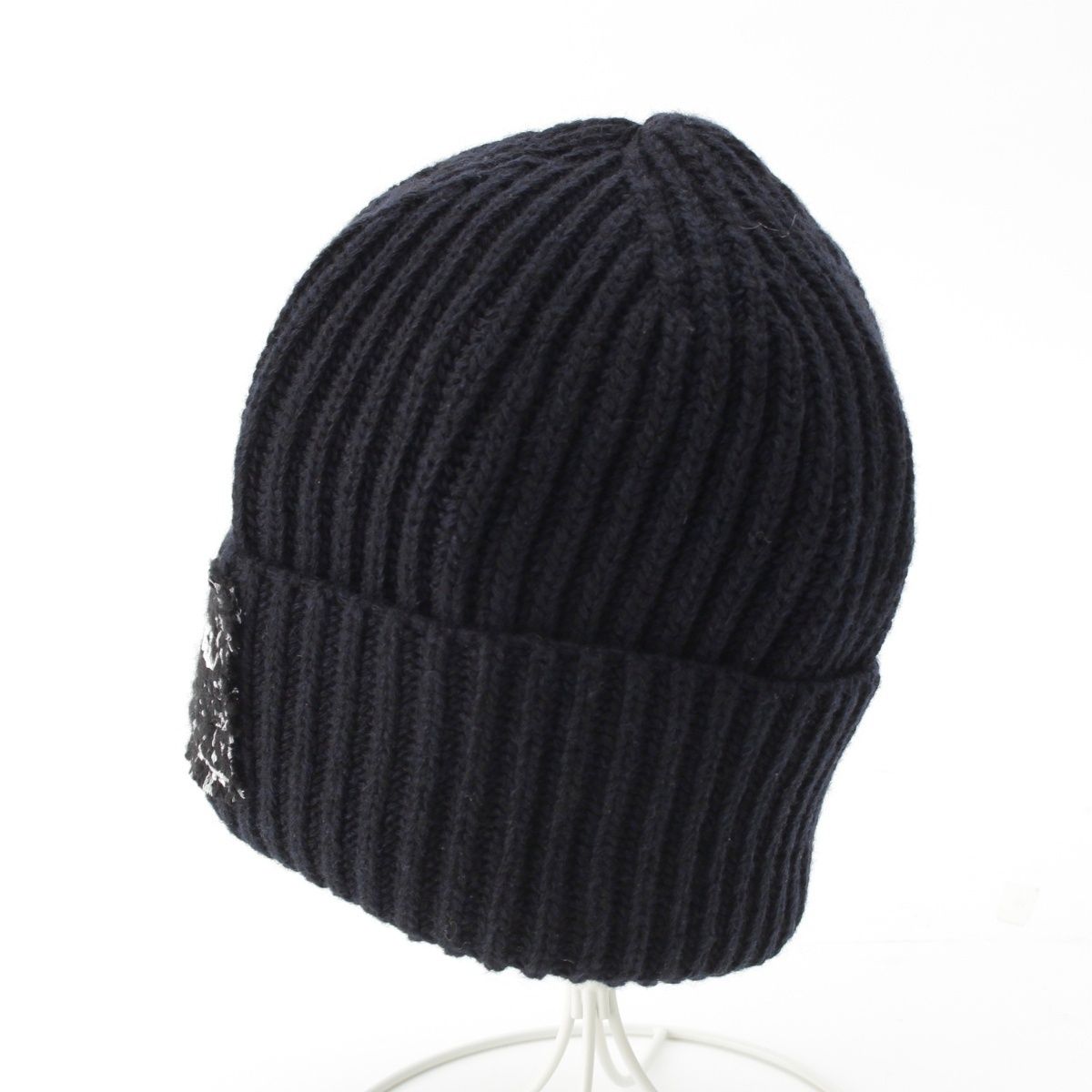 シャネル 25AW カシミヤ ココマーク CC ロゴ ツイード ビーニー ニット