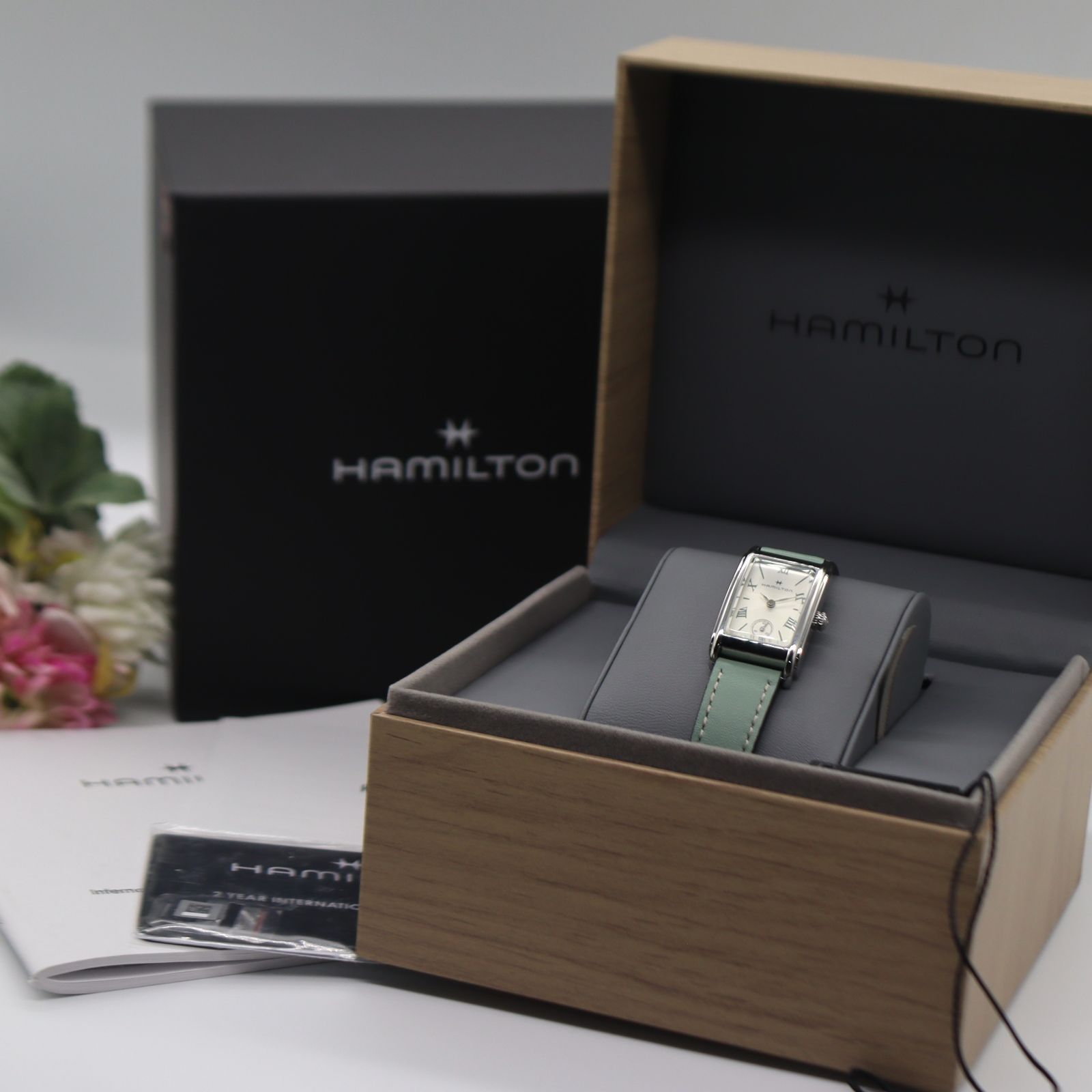 HAMILTON ハミルトン H112210 クォーツ スクエア スモセコ ローマン