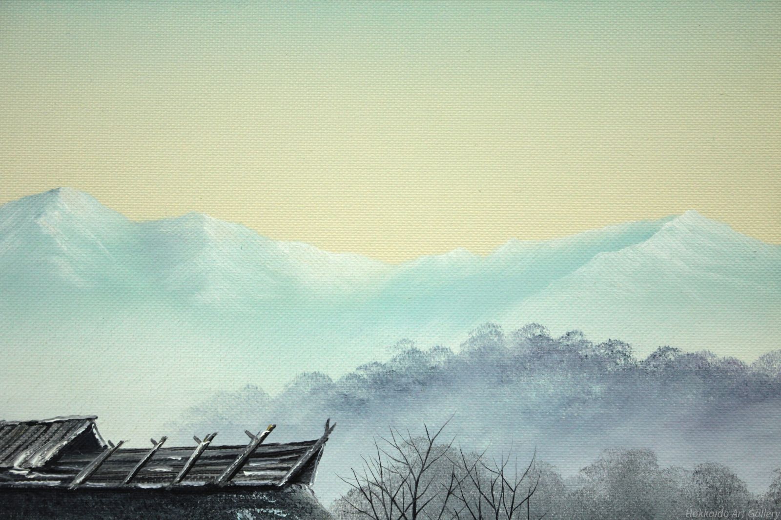 森田哲隆 「遠雪 地吹雪」 油絵・油彩画 絵画 - メルカリ