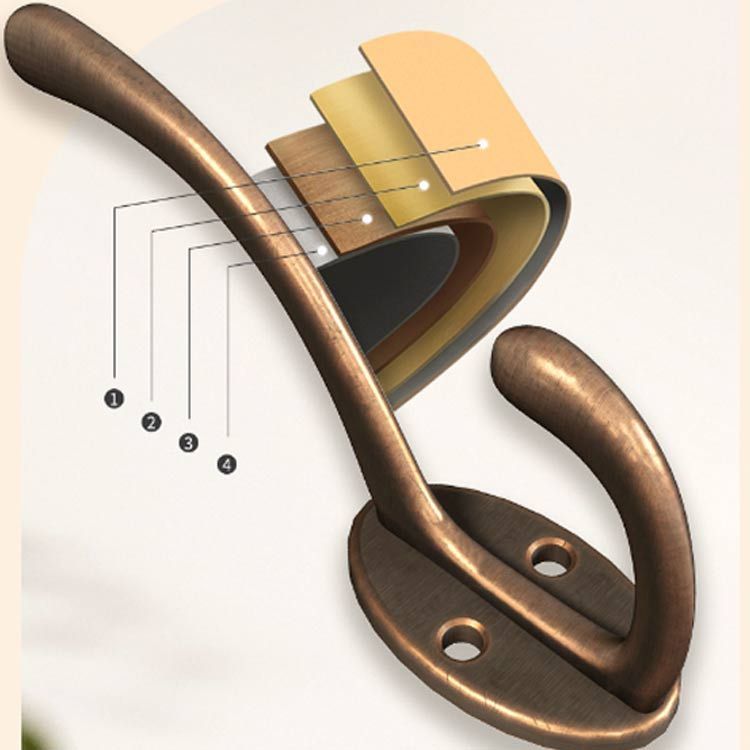 壁掛けフック ウォールハンガー 木製 ウォールフック 4連 5連