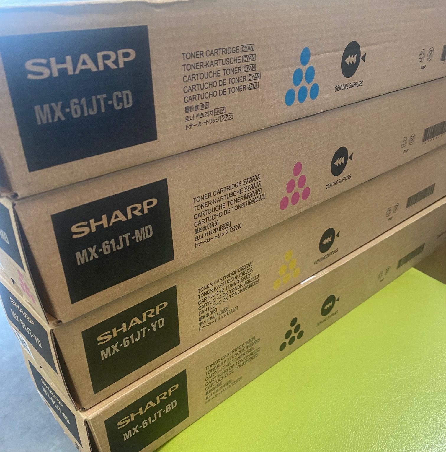 大特価！！送料込み☆シャープ☆MX-61JTトナー☆4色1セット☆在庫