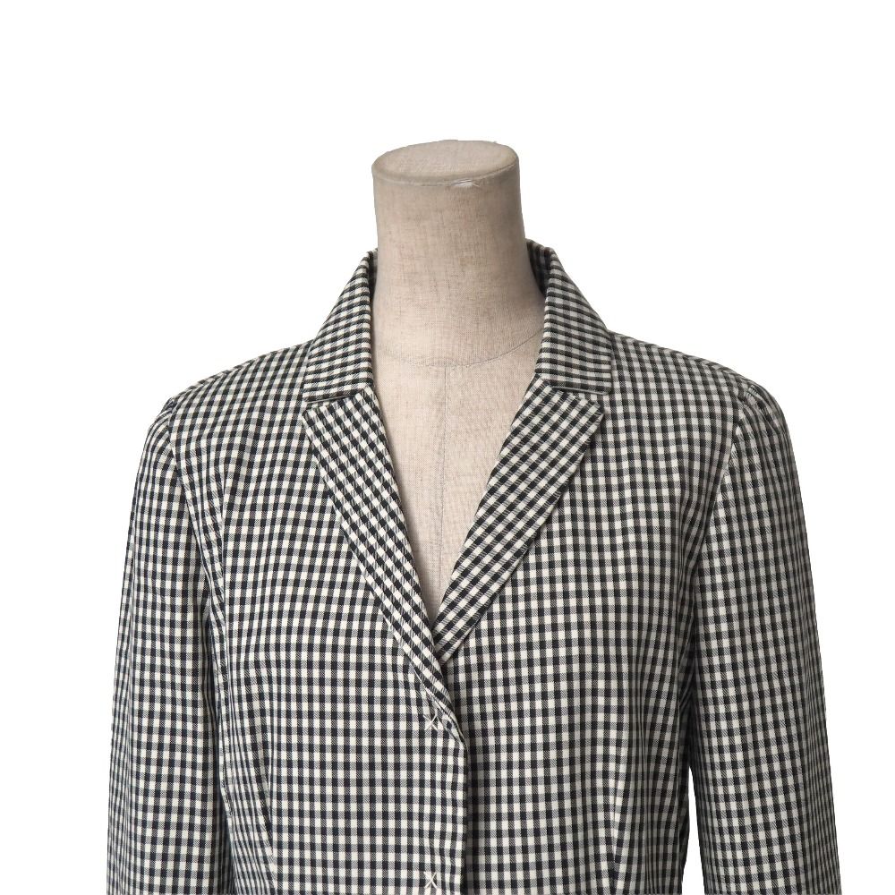 美品✨マックスマーラMax Mara チェック柄 テーラードジャケット 美品】Max Mara テーラードジャケット チェック柄 高級 白タグ36