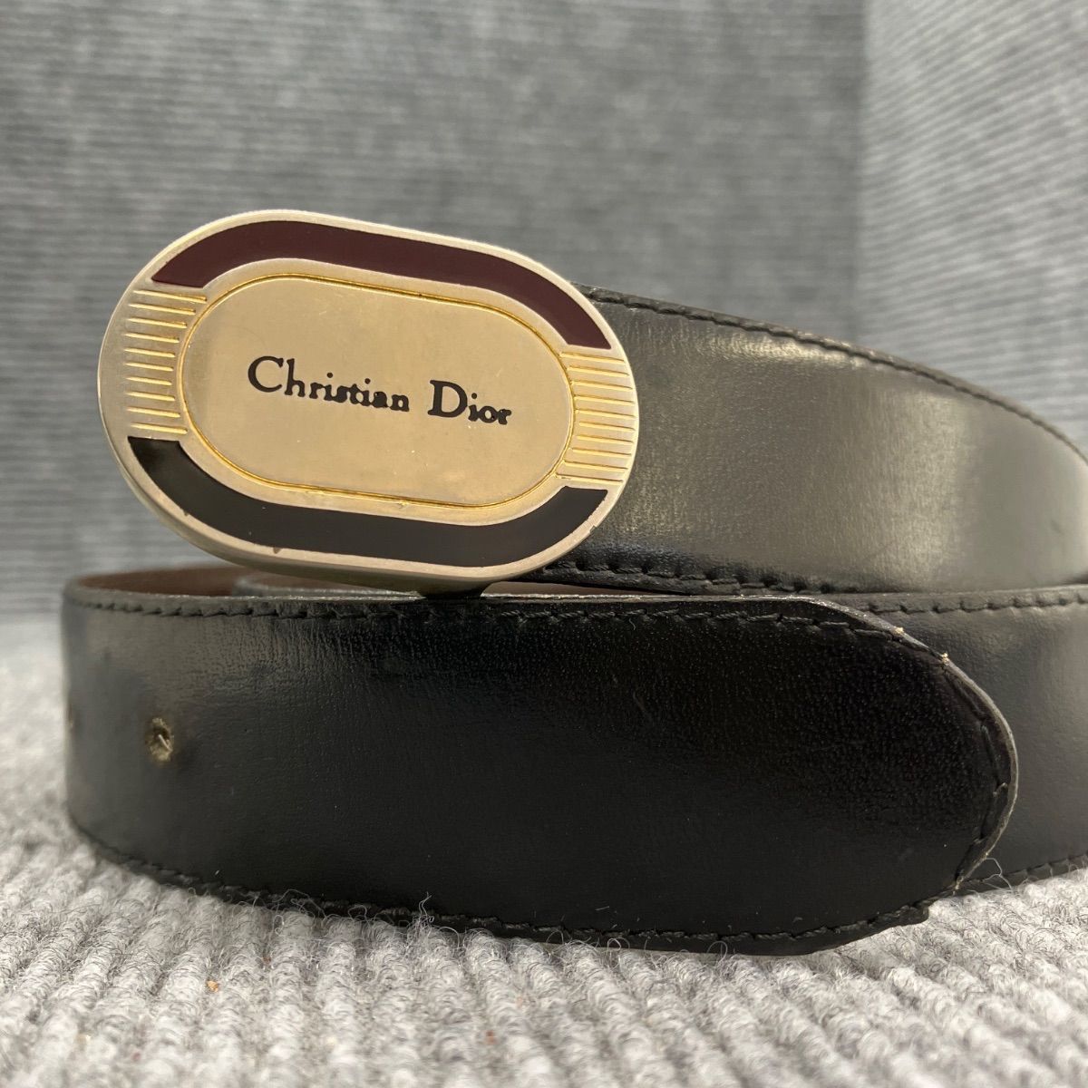 Christian Dior ディオール ベルト レザー ロゴバックル 3560 - メルカリ