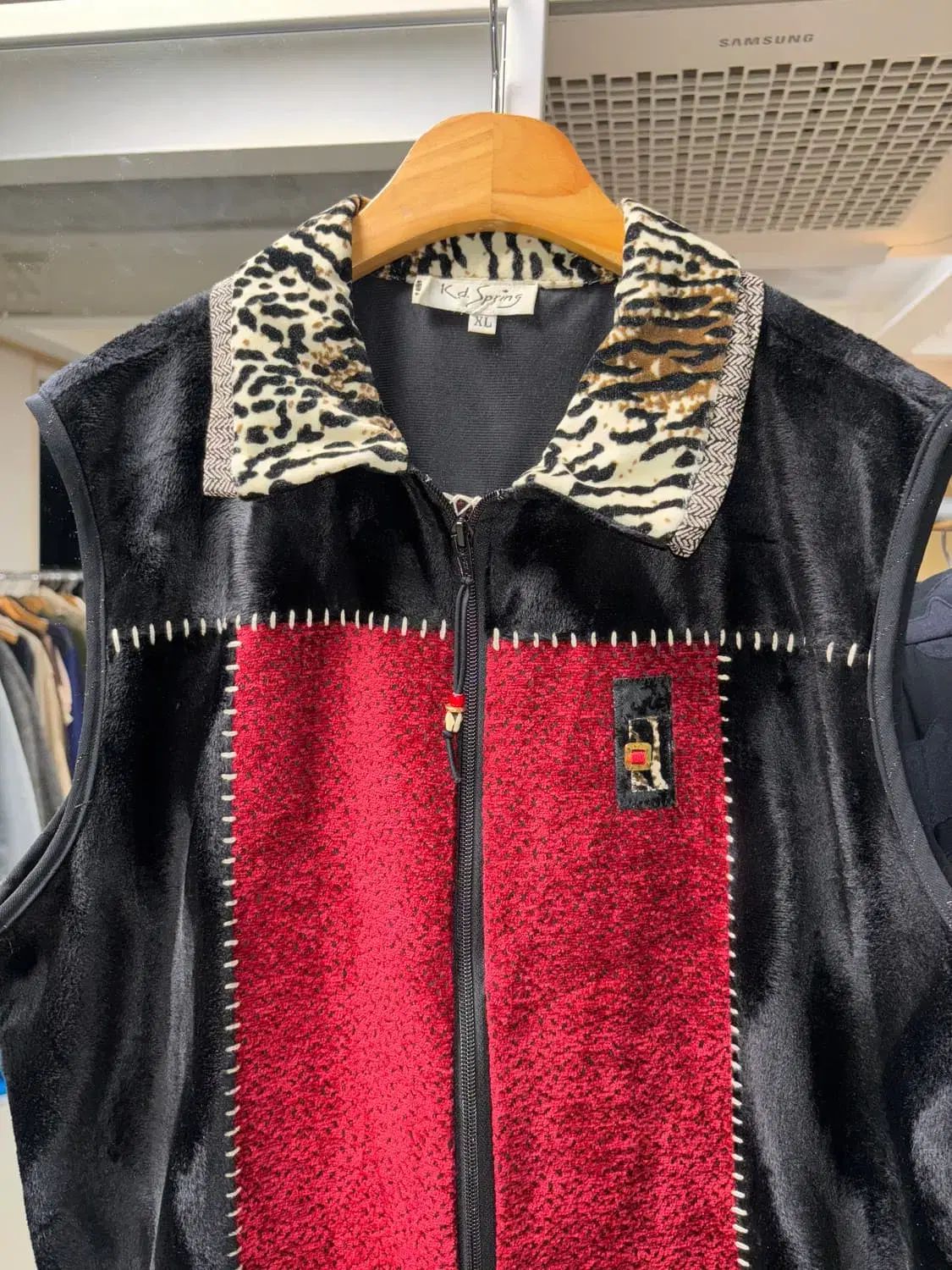 Kd spring ヒョウ柄 レオパード ジップアップ ベスト - メルカリ