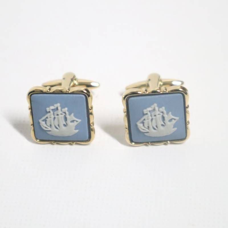 Wedgwood ウェッジウッド ジャスパーウェア カフス タイピン セット